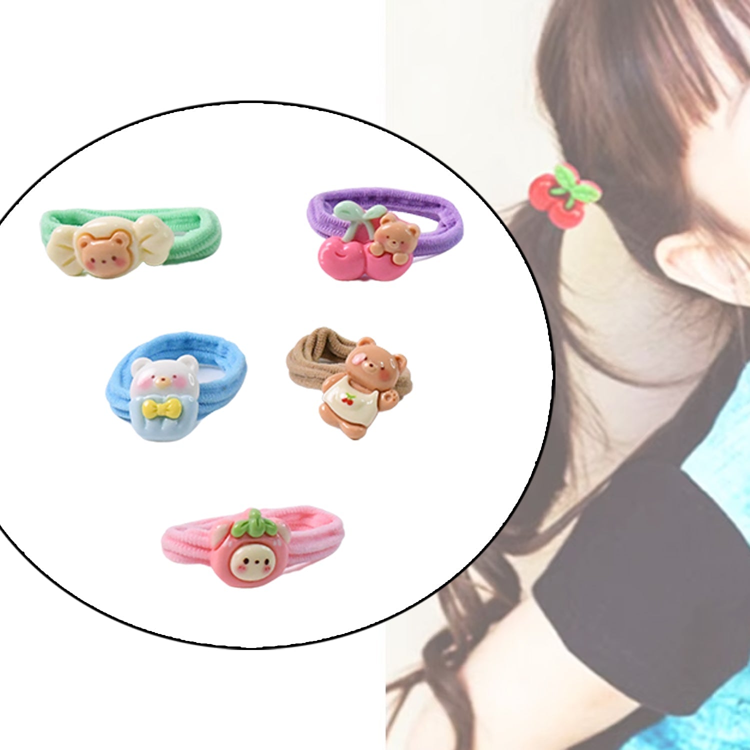 Toddler Hair Ties Baby Hair Tie (5 pcs Set) Toddler Hair Ties Baby Hair Tie (5 pcs Set)